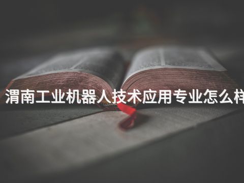 渭南工业机器人技术应用专业怎么样