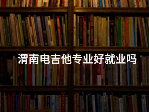 渭南电吉他专业好就业吗