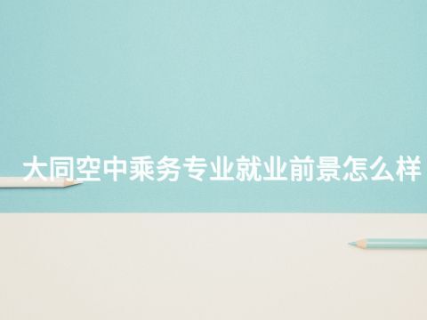 大同空中乘务专业就业前景怎么样(图1) 大同空中乘务专业就业前景怎么样(图1)