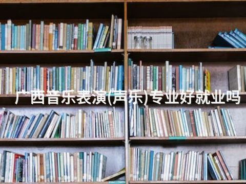 广西音乐表演(声乐)专业好就业吗