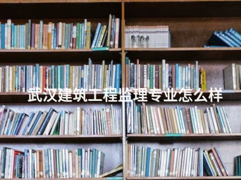 武汉建筑工程监理专业怎么样(图1) 武汉建筑工程监理专业怎么样(图1)