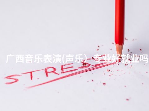 广西音乐表演(声乐）专业好就业吗