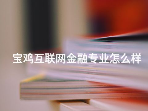 寶雞互聯(lián)網(wǎng)金融專業(yè)怎么樣(圖1) 寶雞互聯(lián)網(wǎng)金融專業(yè)怎么樣(圖1)