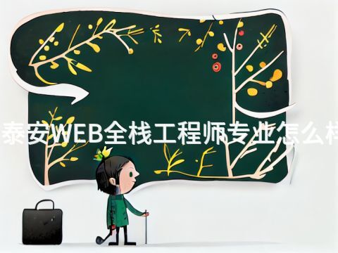 泰安WEB全栈工程师专业怎么样