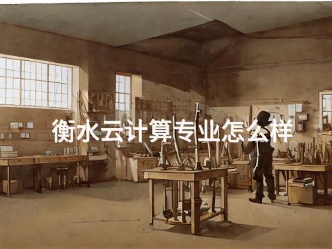 衡水云计算专业怎么样