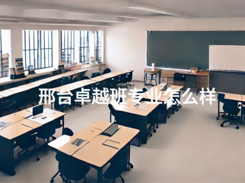 邢台卓越班专业怎么样