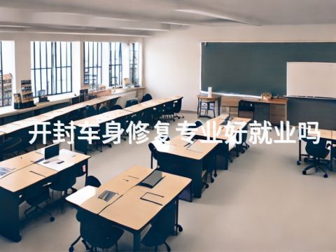 开封车身修复专业好就业吗