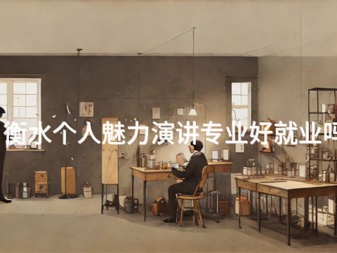 衡水个人魅力演讲专业好就业吗