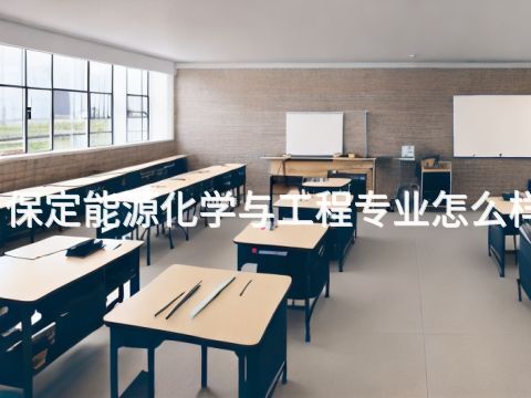 保定能源化学与工程专业怎么样