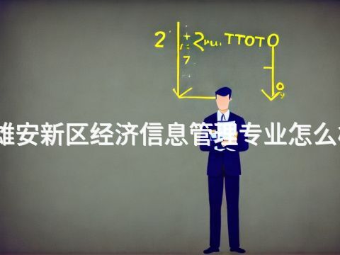 雄安新区经济信息管理专业怎么样