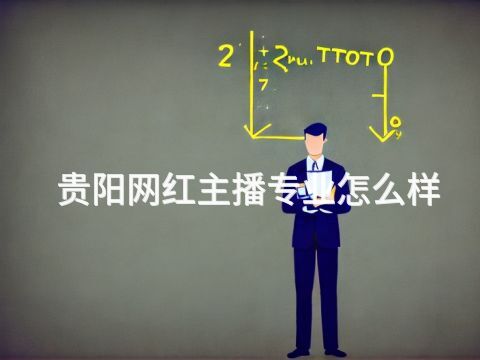 贵阳网红主播专业怎么样