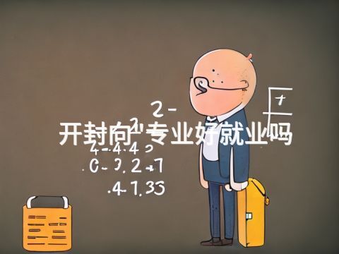 开封向"专业好就业吗(图1) 开封向"专业好就业吗(图1)