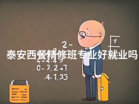 泰安西餐精修班专业好就业吗
