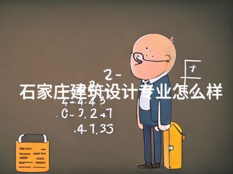 石家庄建筑设计专业怎么样