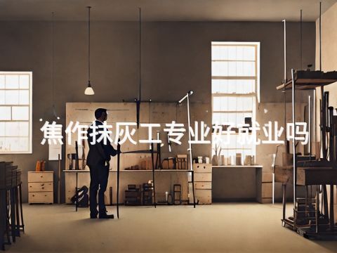 焦作抹灰工专业好就业吗