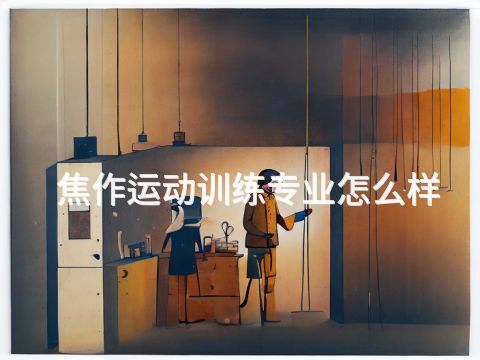 焦作运动训练专业怎么样