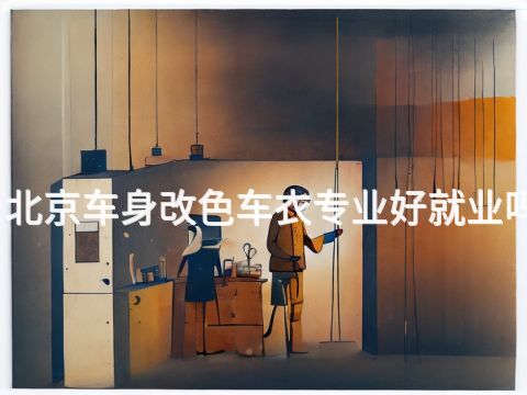 北京车身改色车衣专业好就业吗