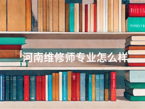 河南维修师专业怎么样