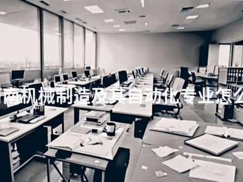 河南机械制造及其自动化专业怎么样
