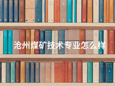 沧州煤矿技术专业怎么样