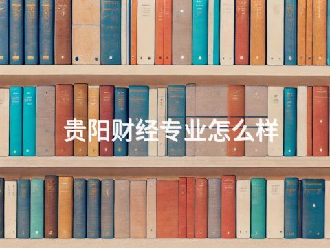 贵阳财经专业怎么样(图1)