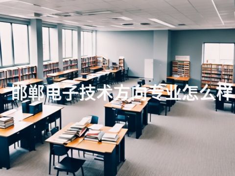 邯郸电子技术方向专业怎么样(图1)