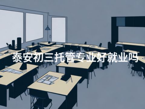泰安初三托管专业好就业吗(图1)