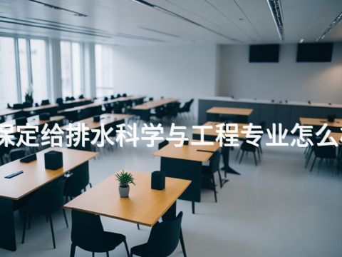 保定给排水科学与工程专业怎么样