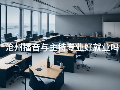 沧州播音与主持专业好就业吗