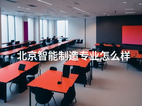 北京智能制造专业怎么样 北京智能制造专业怎么样