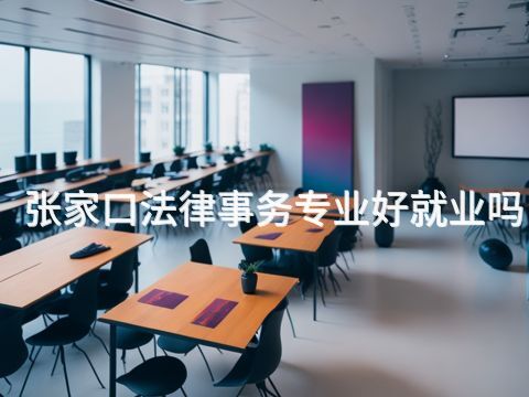 张家口法律事务专业好就业吗(图1)