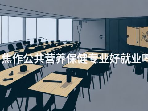 焦作公共营养保健专业好就业吗