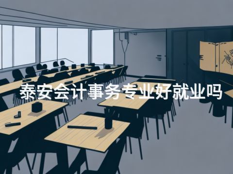 泰安会计事务专业好就业吗