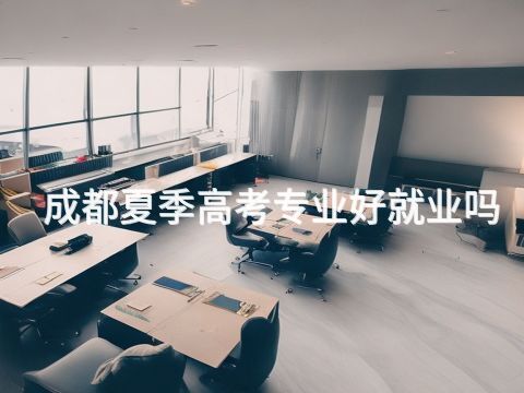 成都夏季高考专业好就业吗