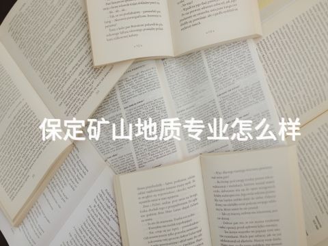 保定矿山地质专业怎么样