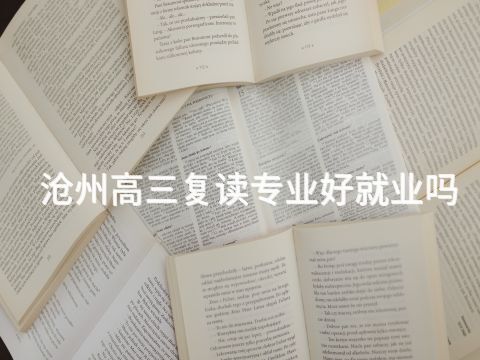 沧州高三复读专业好就业吗