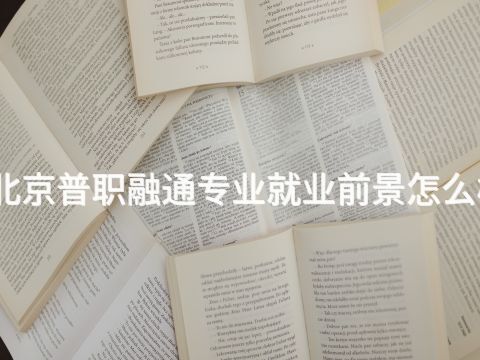北京普职融通专业就业前景怎么样 北京普职融通专业就业前景怎么样