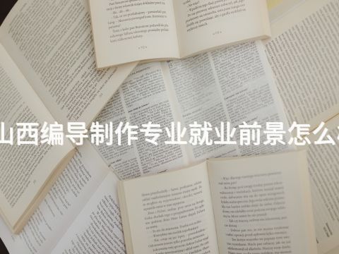 山西编导制作专业就业前景怎么样