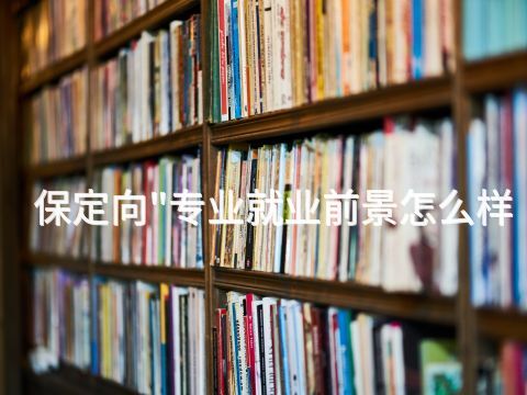 保定向"专业就业前景怎么样(图1) 保定向"专业就业前景怎么样(图1)