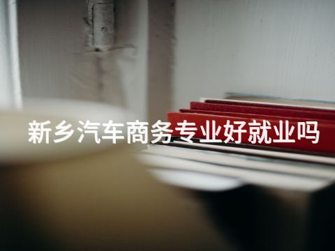新乡汽车商务专业好就业吗(图1) 新乡汽车商务专业好就业吗(图1)