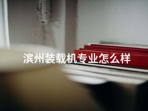 滨州装载机专业怎么样(图1) 滨州装载机专业怎么样(图1)