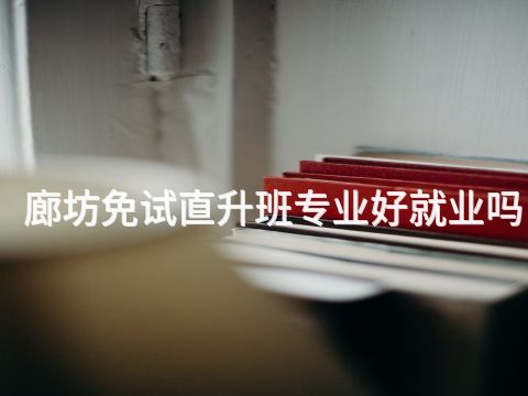 廊坊免试直升班专业好就业吗(图1) 廊坊免试直升班专业好就业吗(图1)