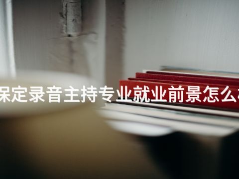 保定錄音主持專業就業前景怎么樣