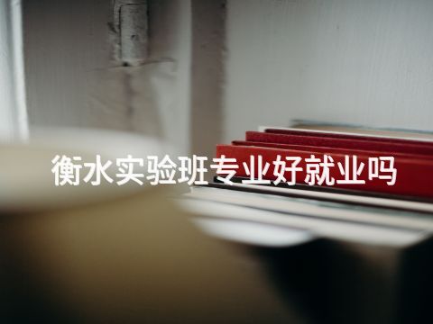 衡水实验班专业好就业吗(图1) 衡水实验班专业好就业吗(图1)