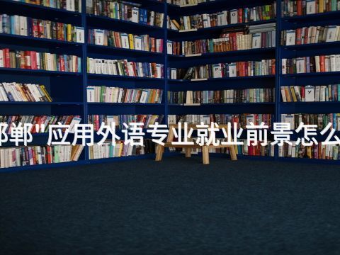 邯郸"应用外语专业就业前景怎么样