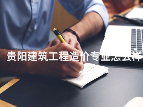 贵阳建筑工程造价专业怎么样