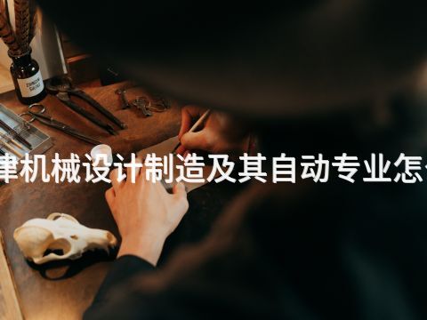 天津机械设计制造及其自动专业怎么样