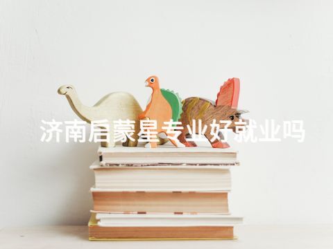 济南启蒙星专业好就业吗