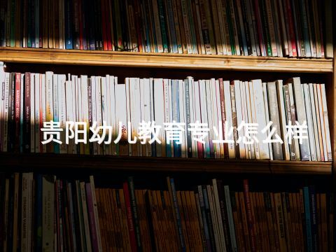 贵阳幼儿教育专业怎么样