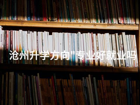 沧州升学方向"专业好就业吗